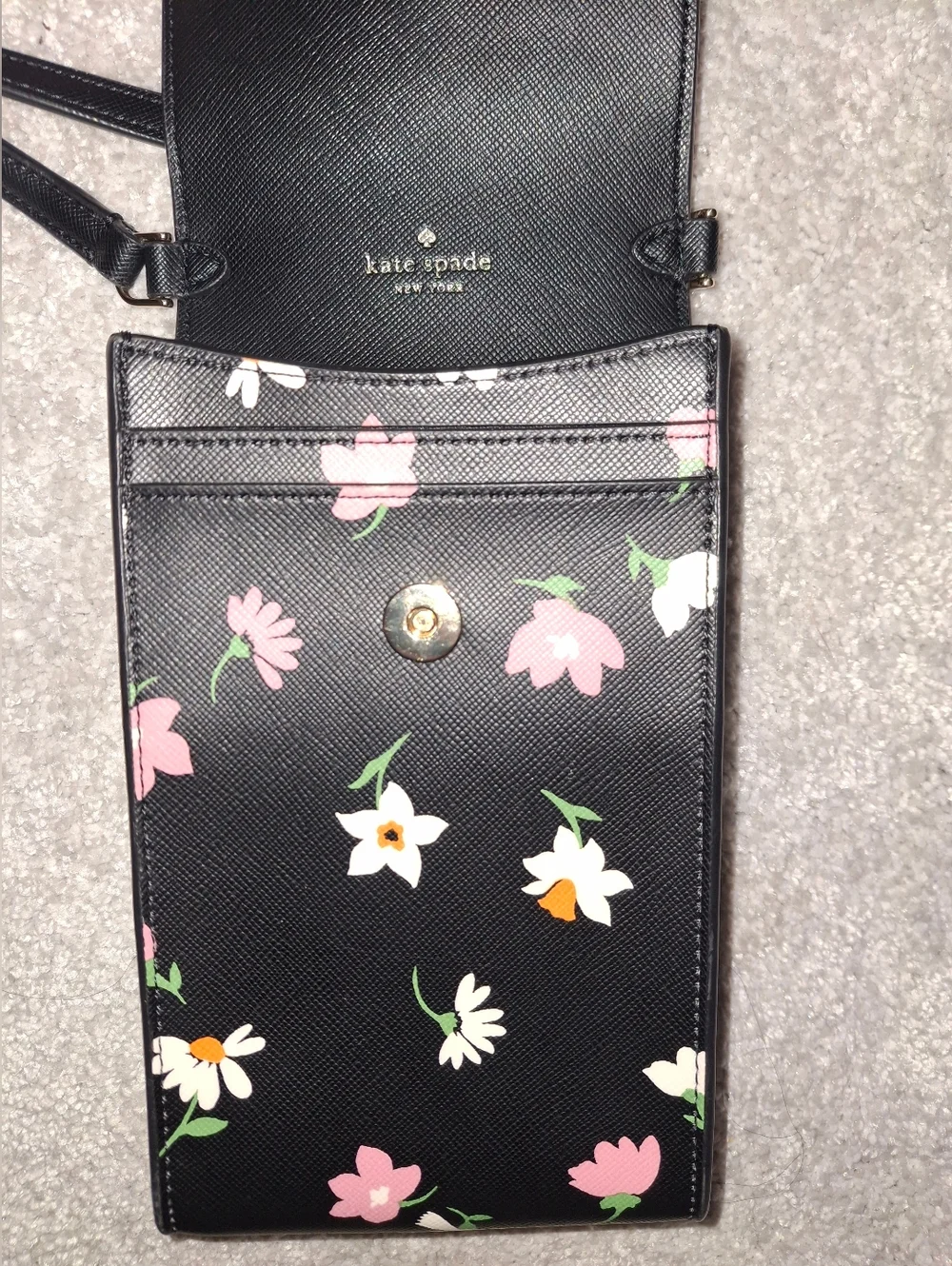 Kate Spade New York Madison Leather Floral Waltz Phone Crossbody NWOT